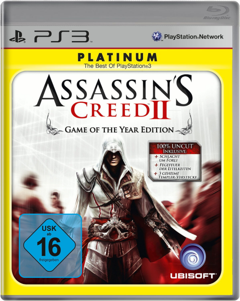 Assassins Creed II (Game of the Year Edition) (Platinum) (EU) (OVP) (sehr guter Zustand) - PlayStation 3 (PS3)