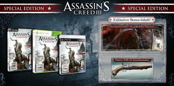 Assassins Creed III (Special Edition) (EU) (OVP) (sehr guter Zustand) - PlayStation 3 (PS3)