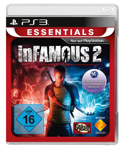 Infamous 2 (Essentials) (EU) (OVP) (sehr guter Zustand) - PlayStation 3 (PS3)