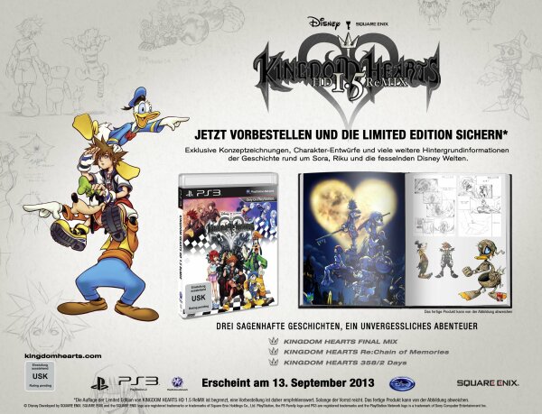 Kingdom Hearts HD 1.5 Remix (Limited Edition) (EU) (CIB) (mint condition) - PlayStation 3 (PS3)