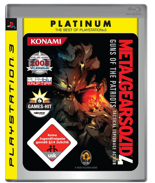 Metal Gear Solid 4: Guns of the Patriots (Platinum) (EU) (CIB) (mint condition) - PlayStation 3 (PS3)