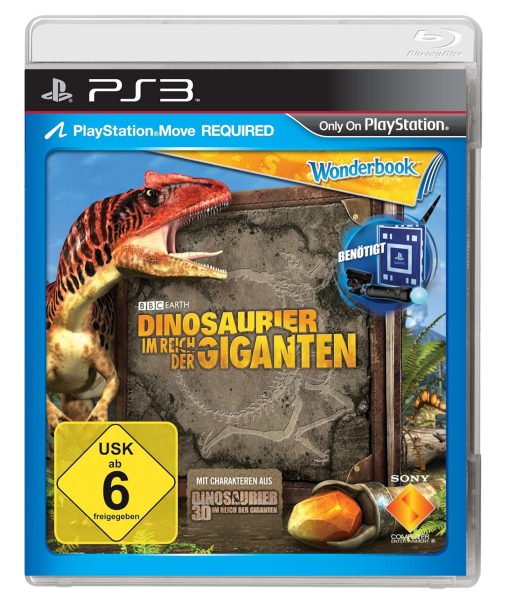 Wonderbook – Dinosaurier: Im Reich der Giganten (PS Move, Bundle Version, Wonderbook erforderlich) (EU) (CIB) (very good condition) - PlayStation 3 (PS3)