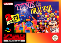 Tetris & Dr. Mario (EU) (loose) (very good condition) - Super Nintendo (SNES)