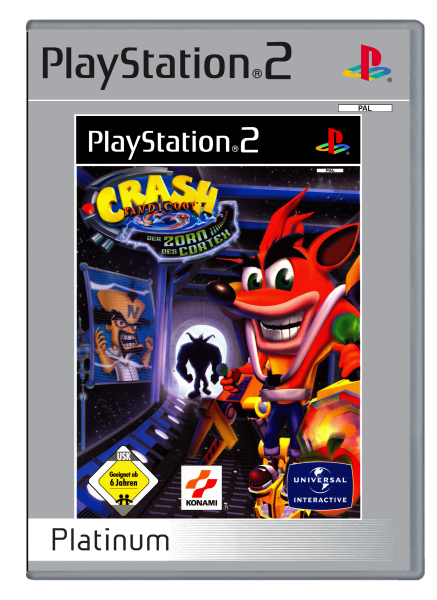 Crash Bandicoot - Zorn des Cortex (EU) (ohne Anl.) (sehr guter Zustand) - PlayStation 2 (PS2)