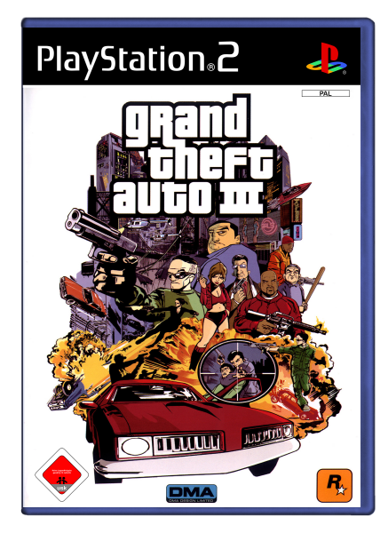 Grand Theft Auto 3 (EU) (OVP) (sehr guter Zustand) - PlayStation 2 (PS2)