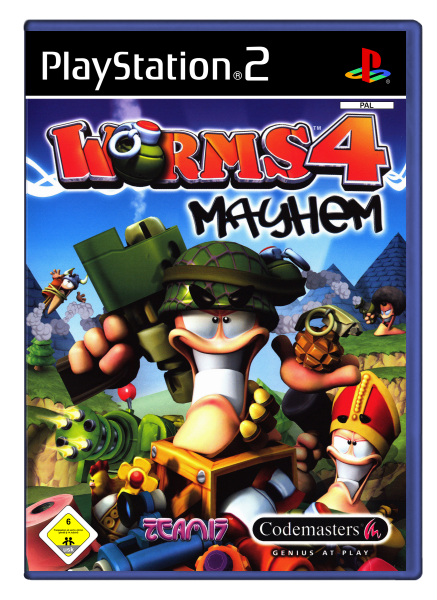 Worms 4 – Mayhem (EU) (OVP) (sehr guter Zustand) - PlayStation 2 (PS2)