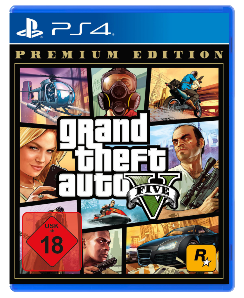 Grand Theft Auto V (Premium Edition) (EU) (OVP) (sehr guter Zustand) - PlayStation 4 (PS4)