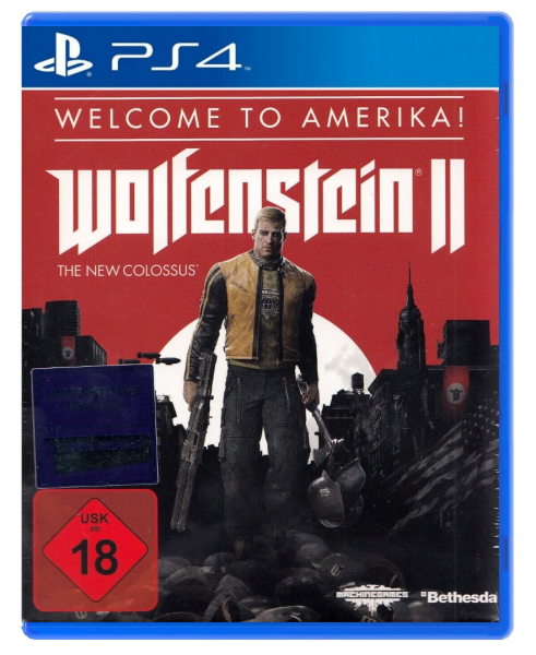 Wolfenstein 2  - The New Colossus – Welcome to Amerika ! (im Pappschuber) (EU) (CIB) (very good condition) - PlayStation 4 (PS4)