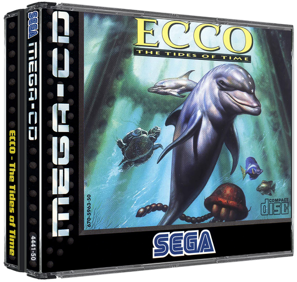 Ecco the Dolphin – The Tides of Time (EU) (CIB) (mint condition) - Mega CD