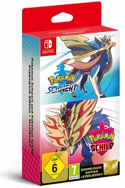 Pokemon Schwert und Pokemon Schild – Doppelpack + Steel Book (EU) (OVP) (neu) - Nintendo Switch