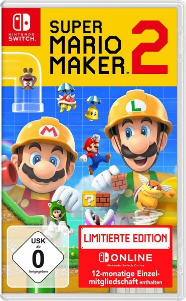 Super Mario Maker 2 Limiterte Edition + Steel Book (EU) (CIB) (very good condition) - Nintendo Switch