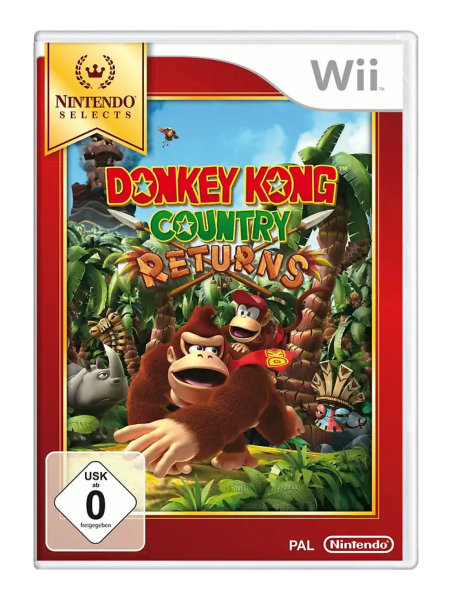 Donkey Kong Country Returns (Nintendo Selects) (EU) (OVP) (neuwertiger Sammlerzustand) - Nintendo Wii