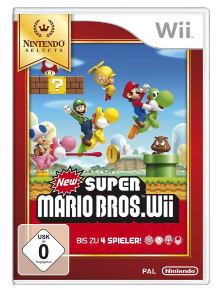 New Super Mario Bros. Wii (Nintendo Selects) (EU) (OVP) (sehr guter Zustand) - Nintendo Wii