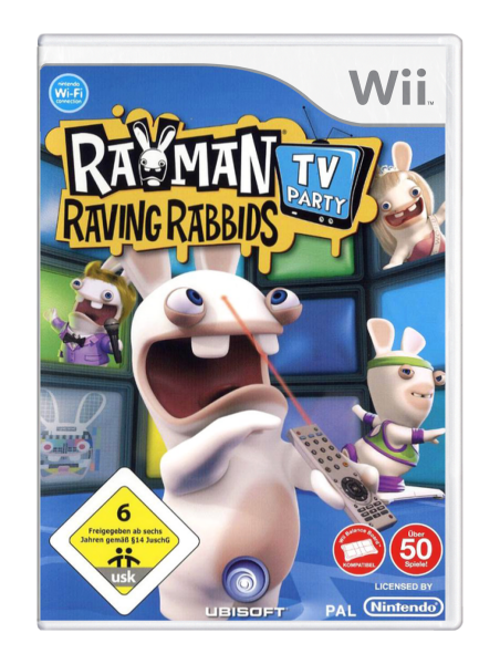 Rayman Raving Rabbids – TV Party (EU) (OVP) (sehr guter Zustand) - Nintendo Wii