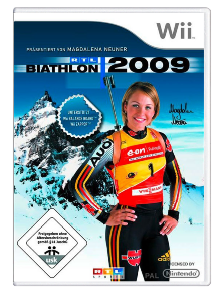 RTL Biathlon 2009 (EU) (OVP) (sehr guter Zustand) - Nintendo Wii