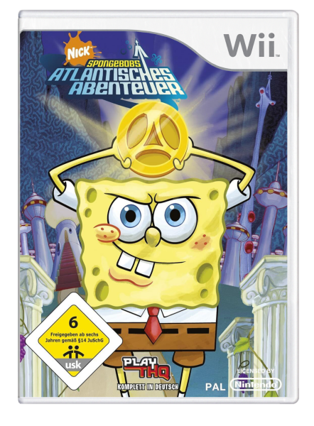 SpongeBob Schwammkopf – Spongebobs Atlantisches Abenteuer (EU) (OVP) (sehr guter Zustand) - Nintendo Wii