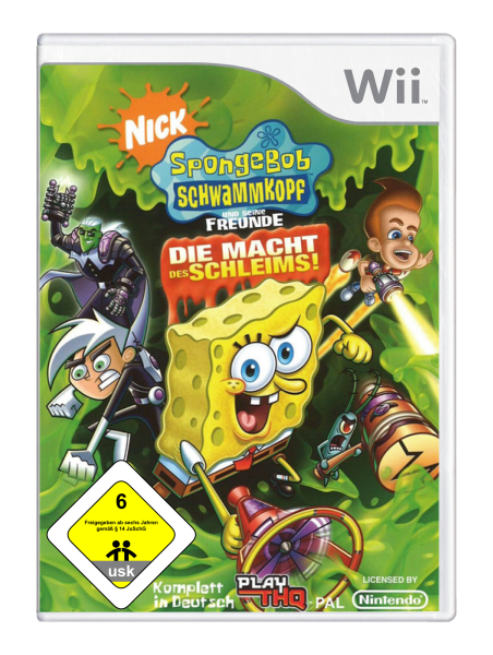 SpongeBob Schwammkopf und seine Freunde – Die Macht des Schleims (EU) (CIB) (very good condition) - Nintendo Wii