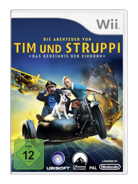 Die Abenteuer von Tim und Struppi – Das Geheimnis der Einhorn (EU) (OVP) (sehr guter Zustand) - Nintendo Wii