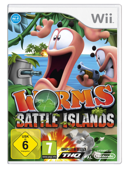 Worms – Battle Islands (EU) (OVP) (sehr guter Zustand) - Nintendo Wii