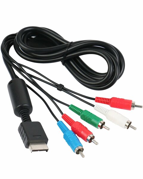 PS2 YUV / YPbPr Komponenten Kabel für HDTV (Third Party) (EU) (lose) (neu) - PlayStation 2 (PS2)