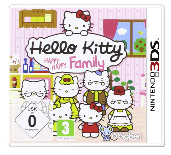 Hello Kitty - Happy Happy Family (EU) (CIB) (very good condition) - Nintendo 3DS