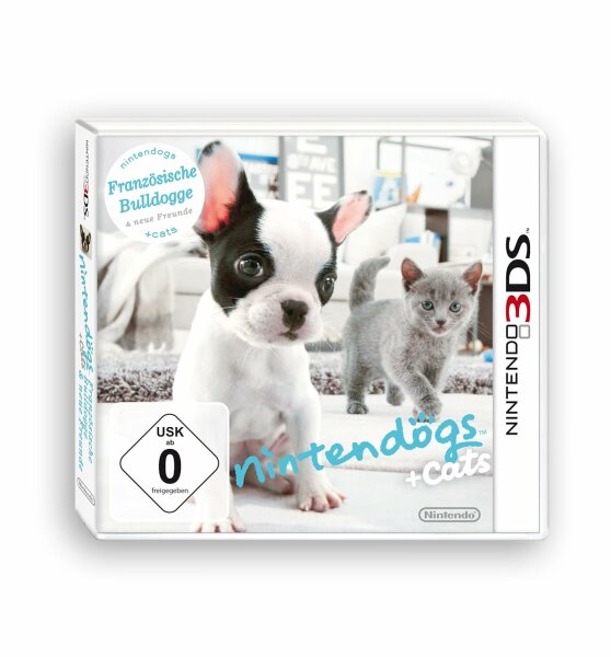 Nintendogs & Cats - Französische Bulldogge and New Friends (EU) (OVP) (sehr guter Zustand) - Nintendo 3DS