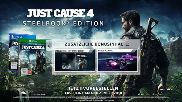 Just Cause 4 (Steelbook) (EU) (OVP) (sehr guter Zustand) - PlayStation 4 (PS4)