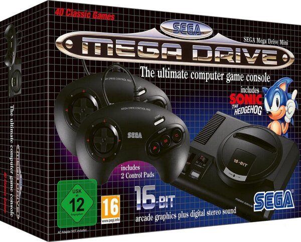 Sega Mega Drive Mini Classic Console incl. Controller & Cables (EU) (CIB) (very good condition)