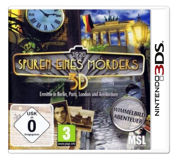 1920 – Spuren eines Mörders 3D (EU) (CIB) (very good condition) - Nintendo 3DS