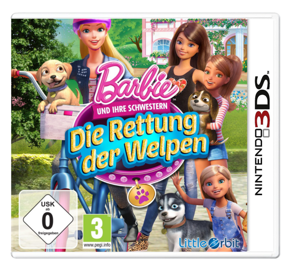 Barbie und ihre Schwestern – Die Rettung der Welpen (EU) (CIB) (very good condition) - Nintendo 3DS