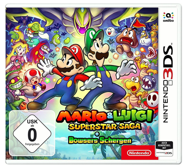 Mario & Luigi Super Star Saga + Bowsers Schergen (EU) (OVP) (sehr guter Zustand) - Nintendo 3DS