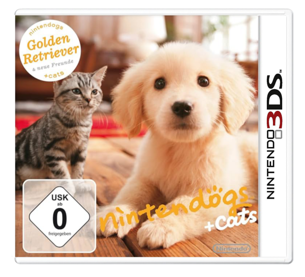 Nintendogs & Cats – Golden Retriever and New Friends (Nintendo Selects) (EU) (OVP) (sehr guter Zustand) - Nintendo 3DS