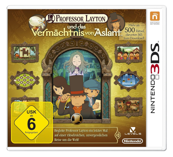 Professor Layton und das Vermächtnis von Aslant (EU) (CIB) (very good condition) - Nintendo 3DS