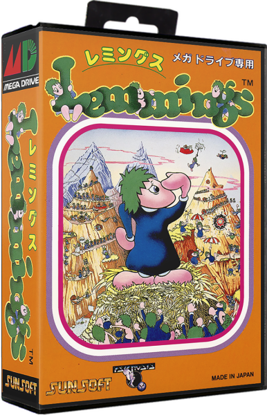 Lemmings (JP) (OVP) (sehr guter Zustand) - Sega Mega Drive