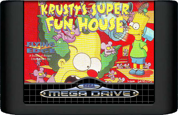 Krustys Super Funhouse (Simpsons) (EU) (lose) (sehr guter Zustand) - Sega Mega Drive