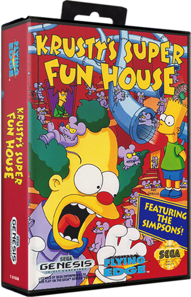 Krustys Super Funhouse (Simpsons) (US) (OVP) (sehr guter Zustand) - Sega Mega Drive