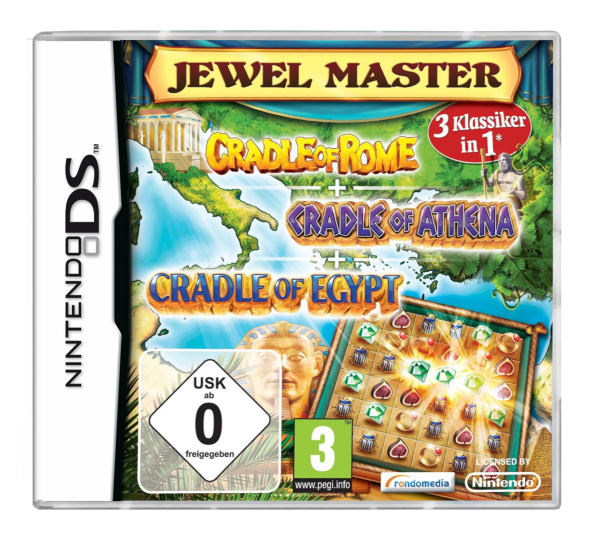 Jewel Master (Cradle of Rome, Cradle of Athena, Cradle of Egypt) (EU) (OVP) (neuwertiger Sammlerzustand) - Nintendo DS