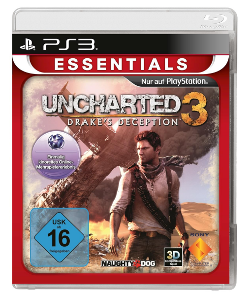 Uncharted 3 – Drakes Deception (Essentials) (EU) (OVP) (sehr guter Zustand) - PlayStation 3 (PS3)