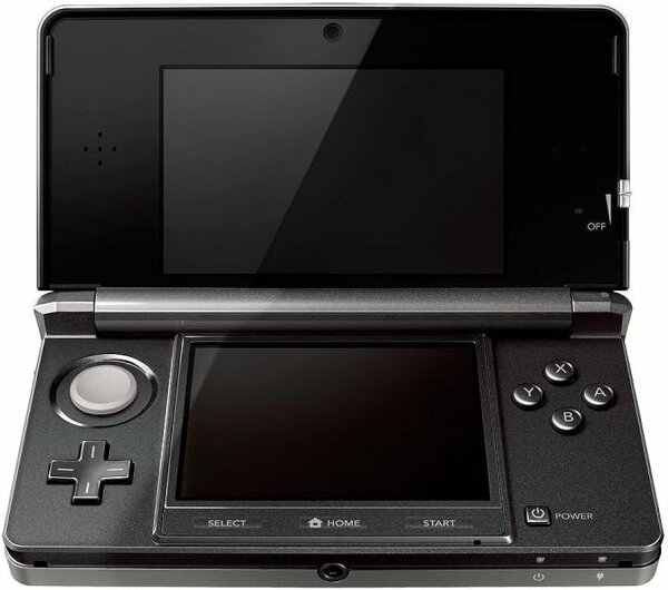 Nintendo 3DS ("Cosmo Black", Schwarz) (EU) (CTR-S-EUR-C2) (lose) (sehr guter Zustand) - Nintendo 3DS