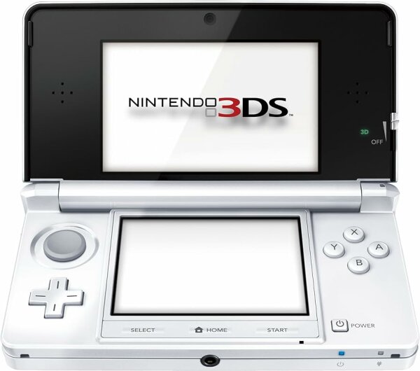 Nintendo 3DS ("Ice White", Weiß) (EU) (lose) (sehr guter Zustand) - Nintendo 3DS