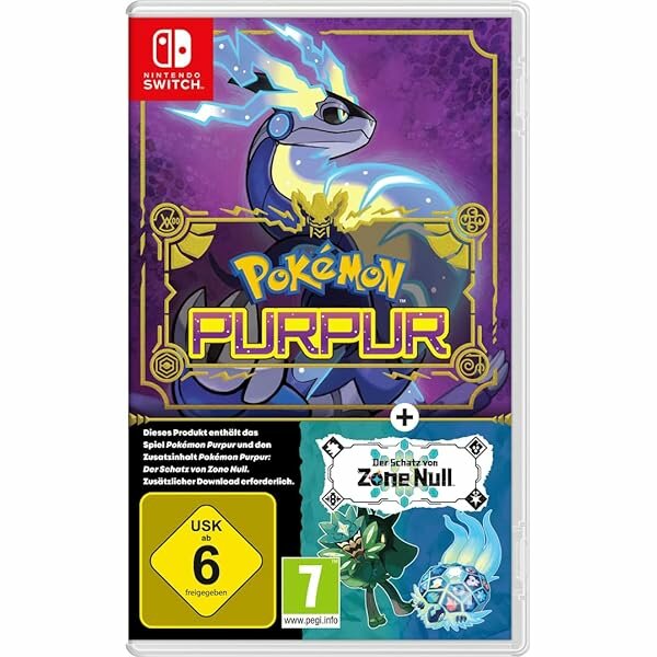 Pokemon Purpur + Der Schatz von Zone Null (EU) (OVP) (sehr guter Zustand) - Nintendo Switch