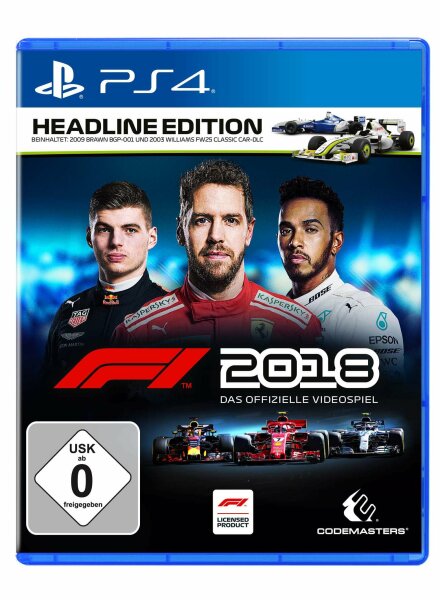 F1 2018 (EU) (Headline Edition) (OVP) (neu) - PlayStation 4 (PS4)