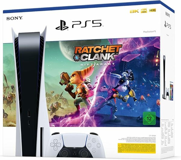 Sony PlayStation 5 - Ratchet & Clank: Rift Apart Bundle (CFI-1016A) (EU) (lose) (sehr guter Zustand) - PlayStation 5 (PS5)