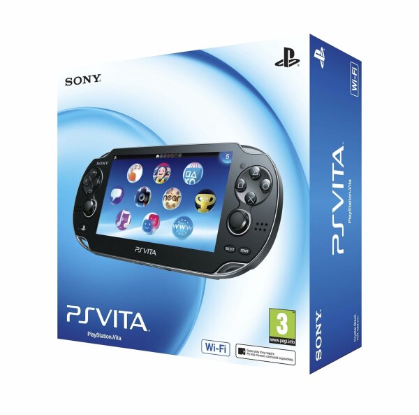 PlayStation Vita ("Charcoal Black", Schwarz) (PCH-1004, WIFI Model) (EU) (OVP) (sehr guter Zustand) - PS Vita