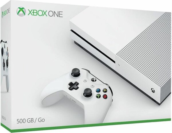 Xbox One S (White) (500GB) (EU) (CIB) (very good condition) - Xbox One