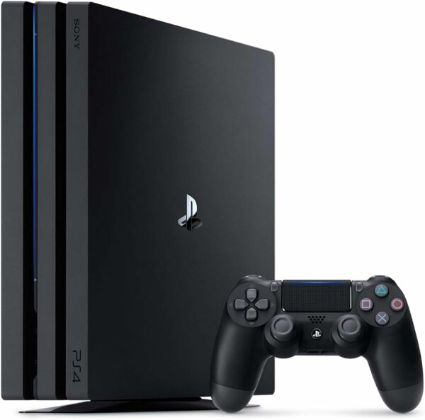 Sony PlayStation 4 Pro (Schwarz) (1TB) inkl. Controller & Kabel (EU) (lose) (sehr guter Zustand) - PlayStation 4 (PS4)