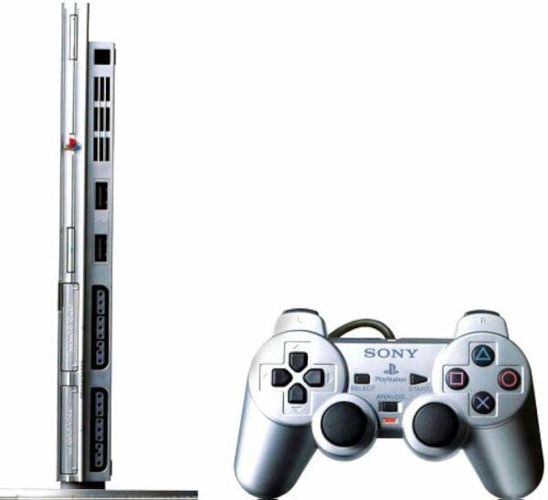 Sony PlayStation 2 Slim (Silver) (SCPH-770XX) (EU) (loose) (very good condition) - PlayStation 2 (PS2)