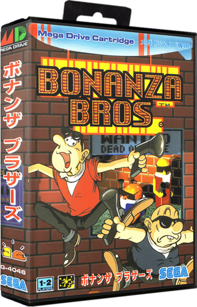 Bonanza Bros. (JP) (OVP) (sehr guter Zustand) - Sega Mega Drive