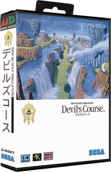 Devils Course – New 3D Golf Simulation (JP) (CIB) (very good condition) - Sega Mega Drive