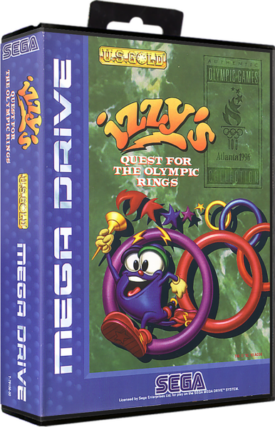 Izzys Quest for the Olympic Rings (EU) (OVP) (sehr guter Zustand) - Sega Mega Drive